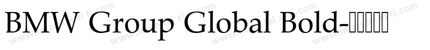 BMW Group Global Bold字体转换